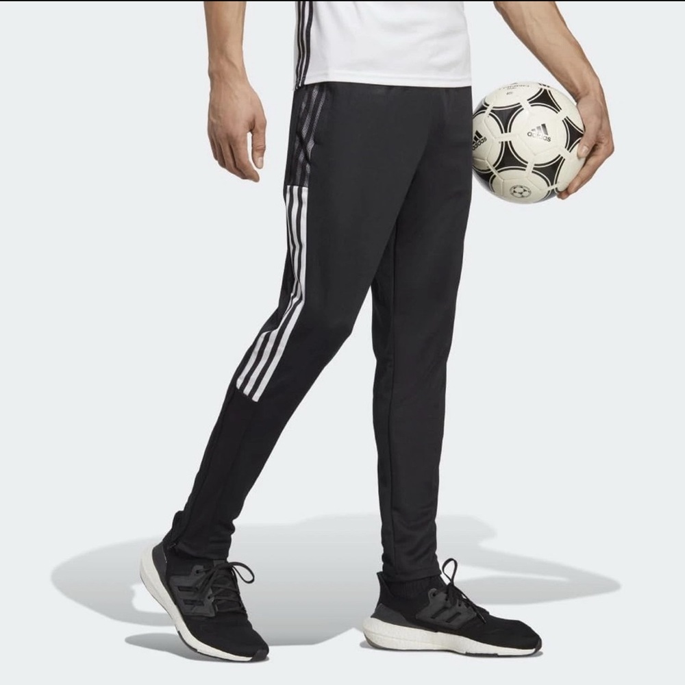 Adidas Men's Tiro 21 Track Pants Black/White New With Tags GH7305